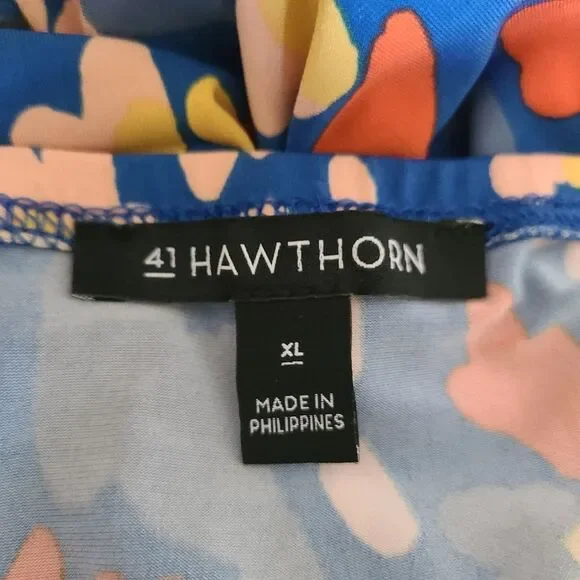 stitch fix 41 hawthorn hellena floral faux wrap maxi dress womens size XL - Picture 5 of 5